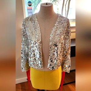 Fringe sequin jacket